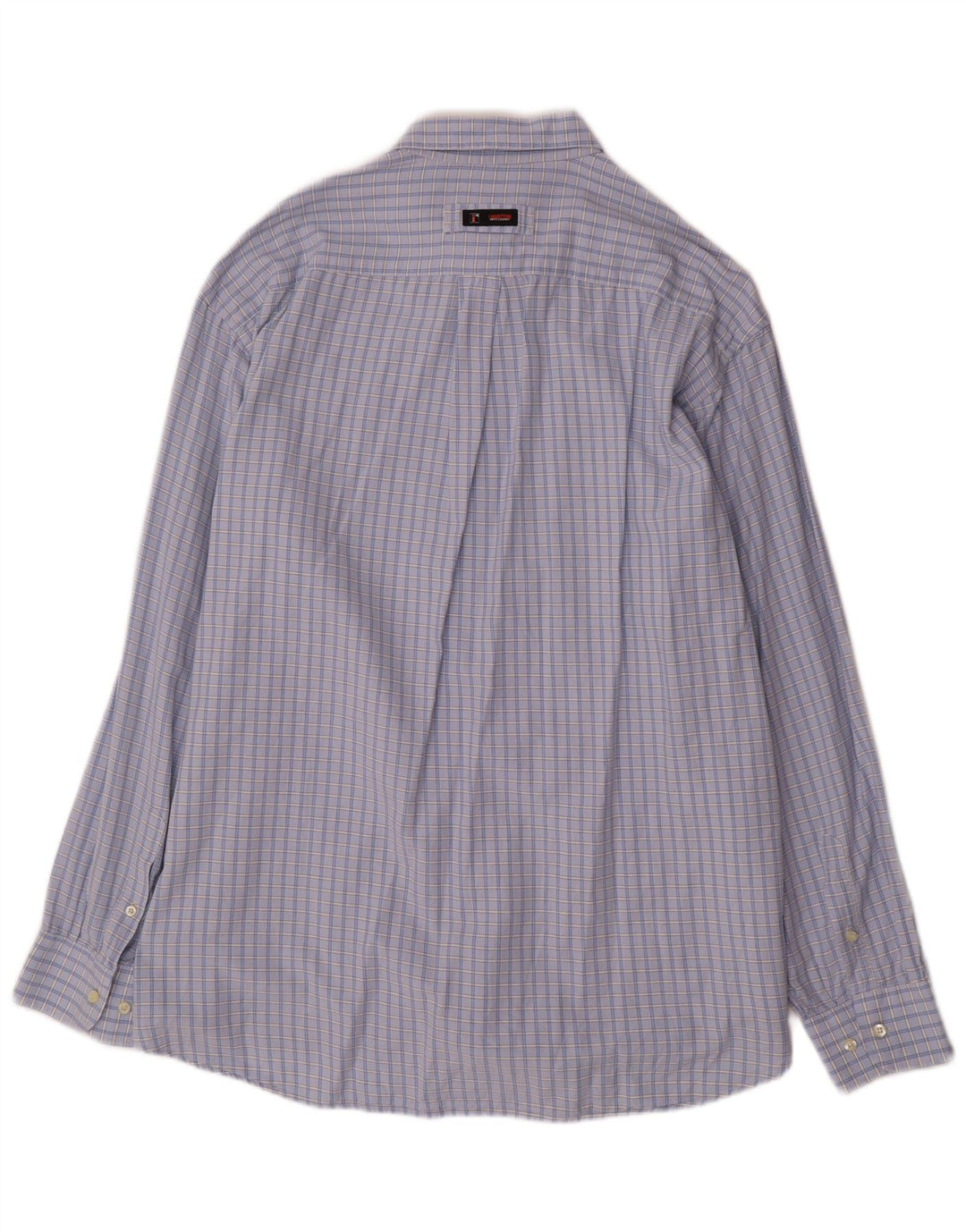 Vintage Ανδρικό πουκάμισο 2XL Blue Check Cotton