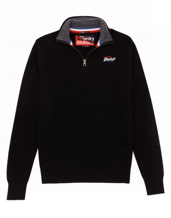 Ανδρικό πουλόβερ με φερμουάρ Superdry 2XL Μπλε Βαμβακερό