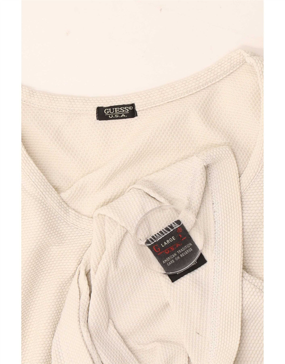 Guess Γυναικείο τοπ μακρυμάνικο UK 14 Large White