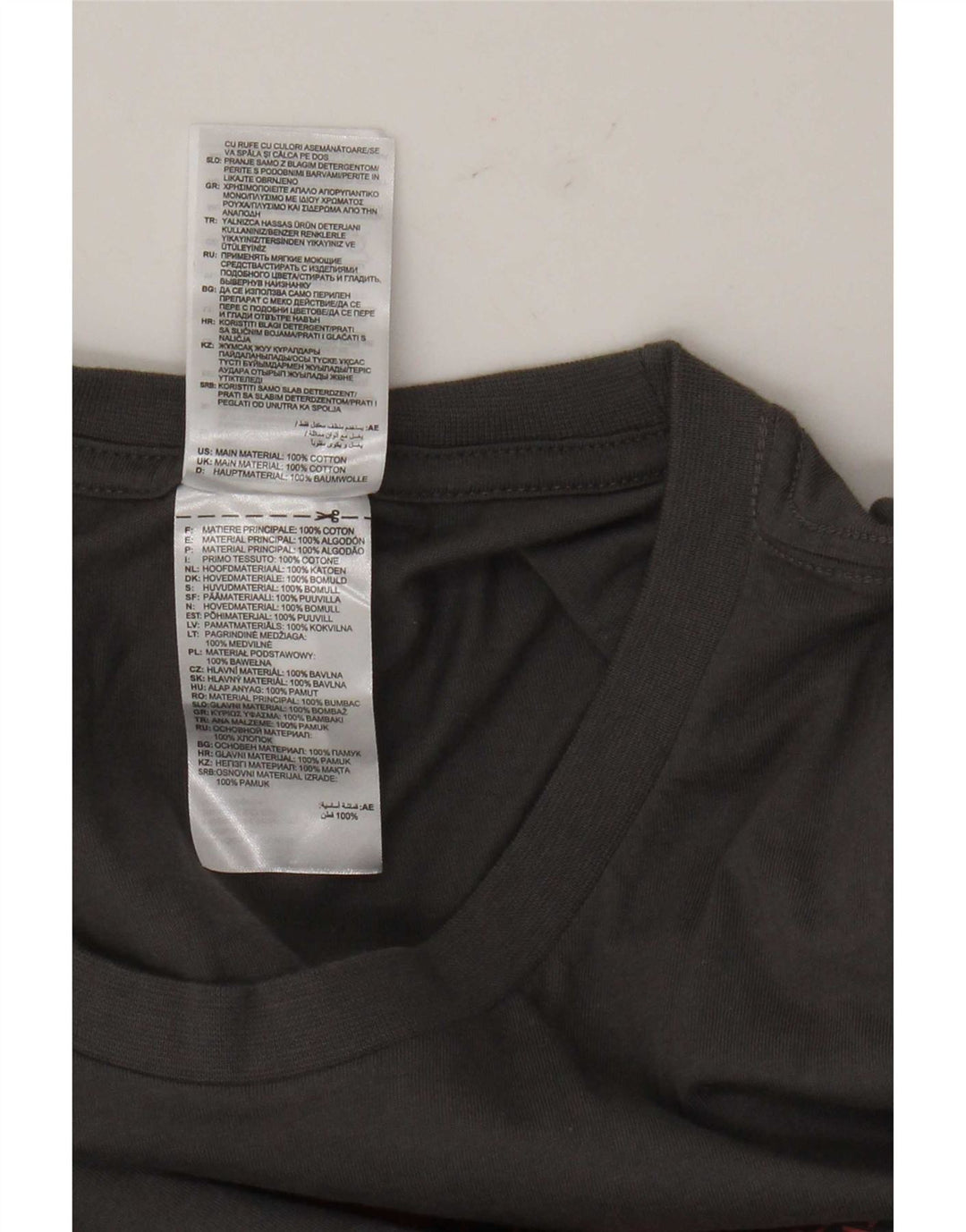 Ανδρικό γραφικό T-Shirt Adidas Top μεγάλο γκρι βαμβακερό