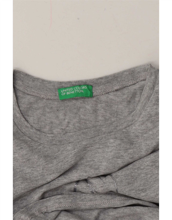 Γυναικείο γραφικό μπλουζάκι Benetton Top UK 12 Medium Grey