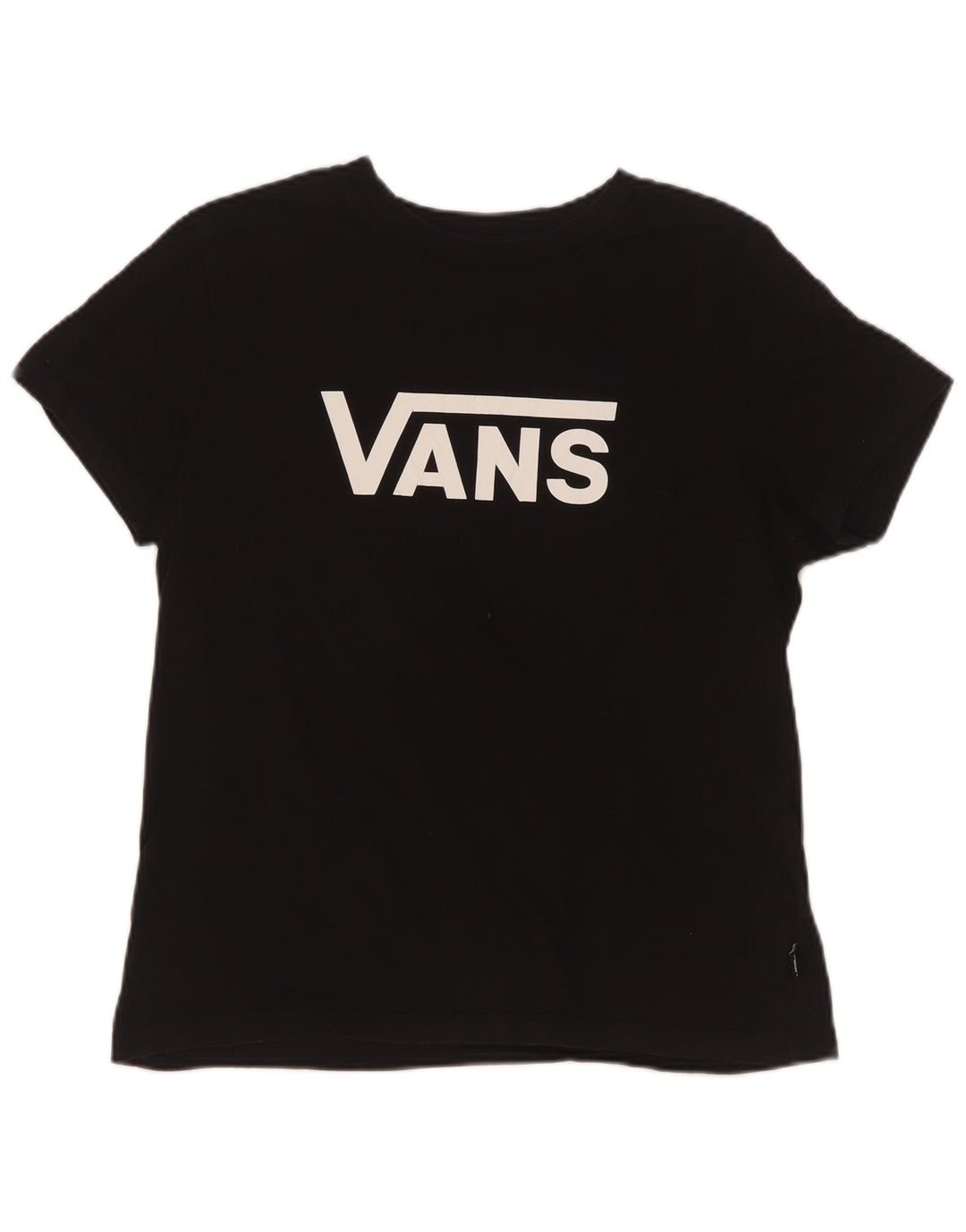 Vans Γυναικείο T-Shirt Top UK 12 Μεσαίο μαύρο βαμβακερό