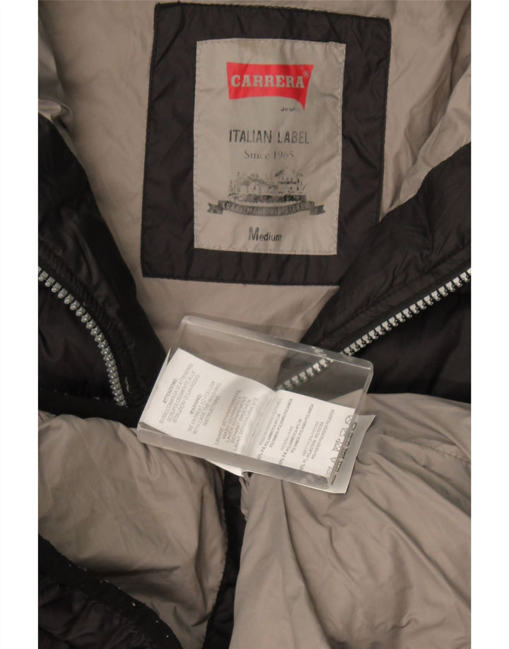 Carrera Ανδρικό μπουφάν με κουκούλα UK 38 Medium Black Polyamide