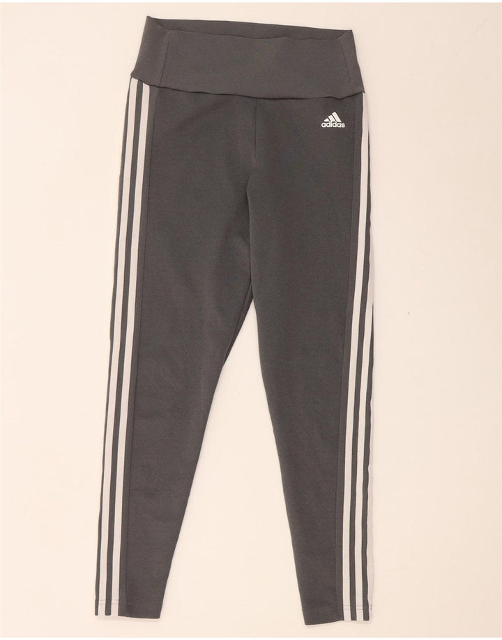 Adidas Γυναικεία Aeroready Crop κολάν UK 12/14 Medium Grey Polyester