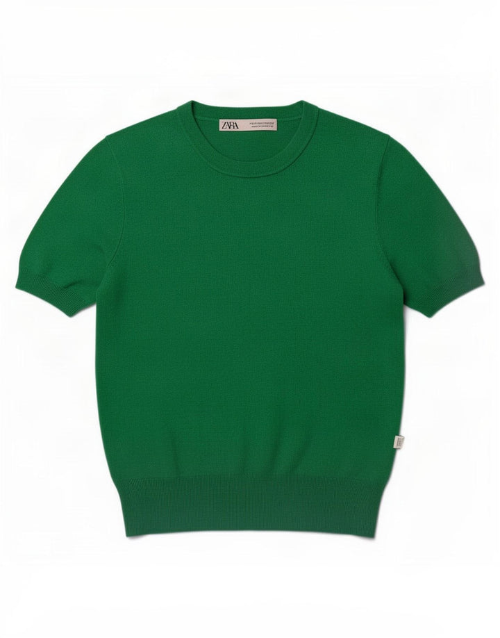 Zara Γυναικεία Μπλούζα Τοπ UK 12 Medium Green