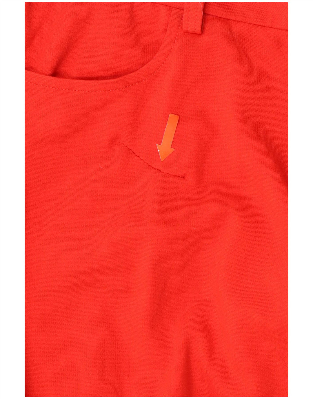 MOSCHINO Γυναικείο Slim Casual Παντελόνι UK 10 Small W32 L30 Red Viscose