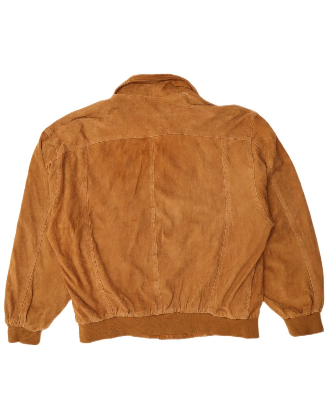 Vintage Ανδρικό Suede Bomber Jacket UK 44 2XL Brown