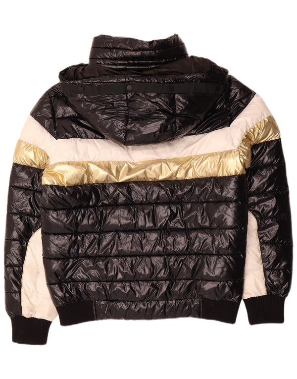Boxeur Des Rues Ανδρικό γραφικό μπουφάν UK 40 Large Black Colourblock