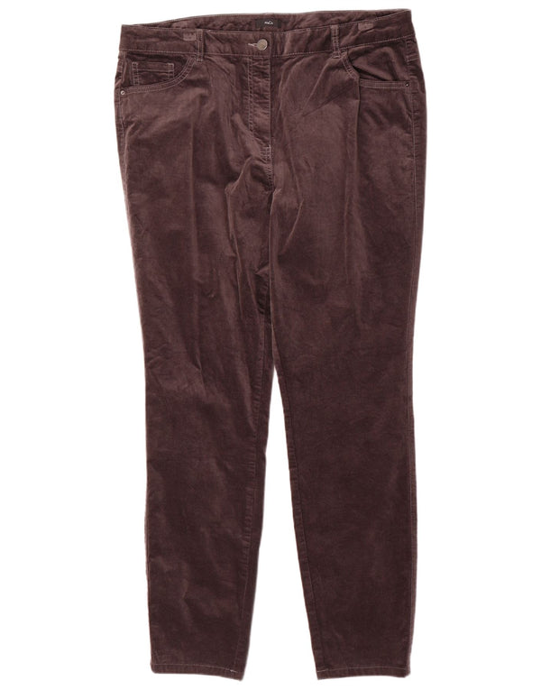 M&Co Γυναικείο κωνικό casual παντελόνι UK 18 XL W36 L30 Γκρι βαμβακερό