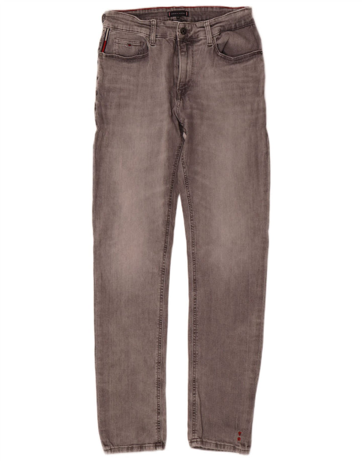 Tommy Hilfiger Boys Slim Jeans 15-16 ετών W30 L32 Γκρι βαμβακερό