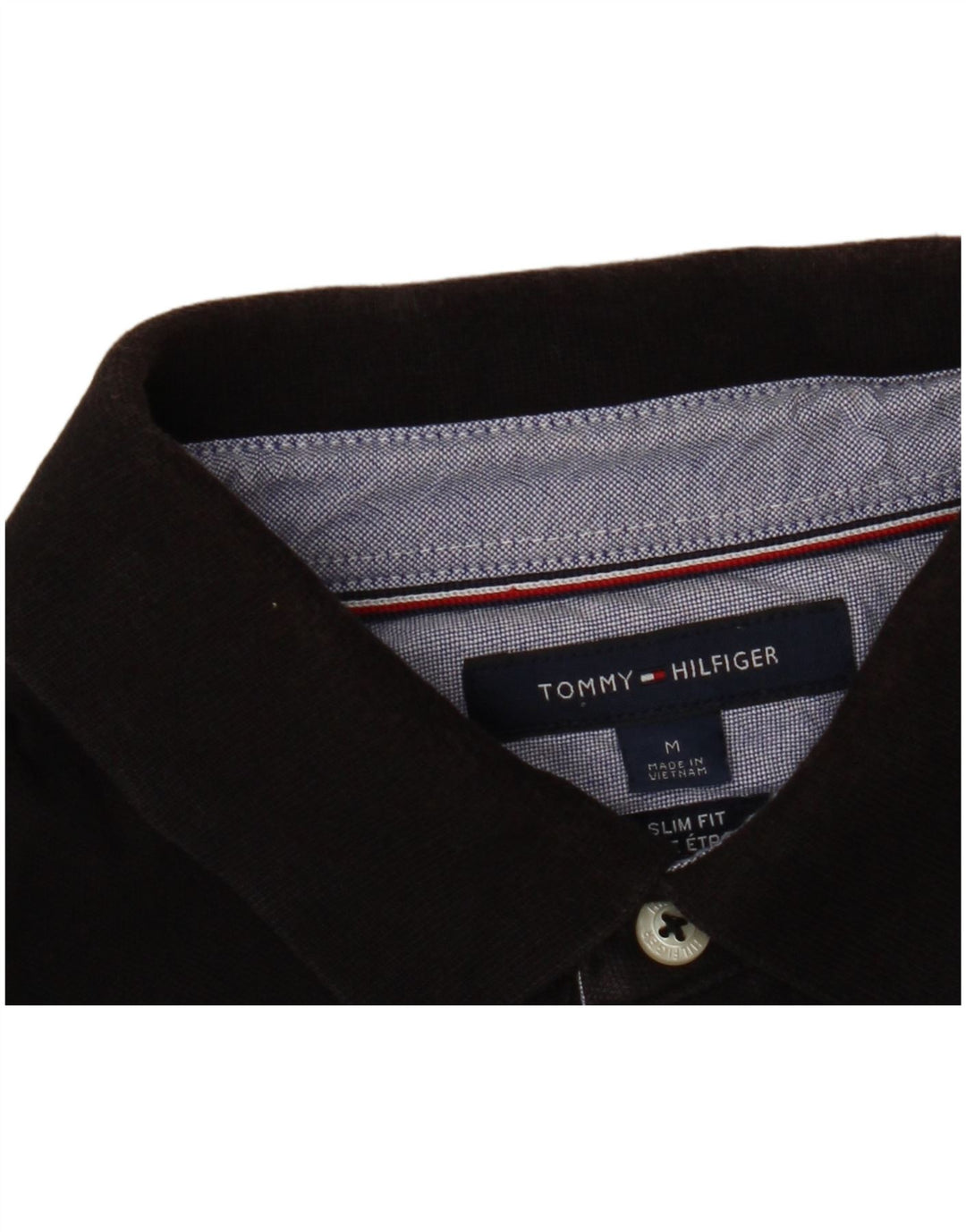 TOMMY HILFIGER Ανδρικό πουκάμισο Polo Slim Fit Medium Μαύρο