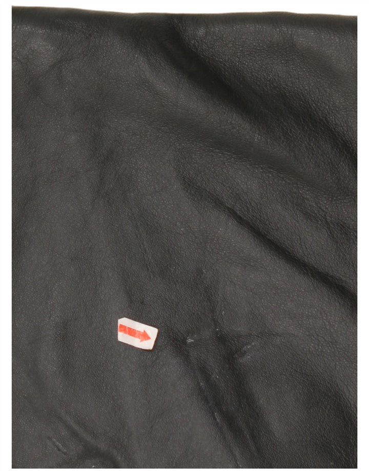 VINTAGE Ανδρικό Δερμάτινο Γιλέκο IT 56 2XL Δερμάτινο Χακί