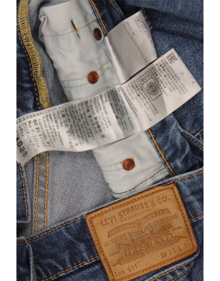 Levi's Mens 511 Slim Jeans W31 L32 Blue Cotton