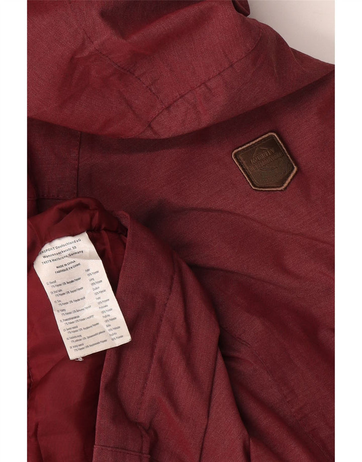 MC Kinley γυναικείο μπουφάν με κουκούλα αντιανεμικό UK 18 XL πολυεστέρας μπορντό