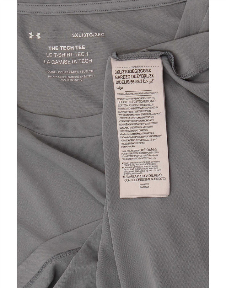 Under Armour Ανδρικό γραφικό T-Shirt Top 3XL Grey Polyester
