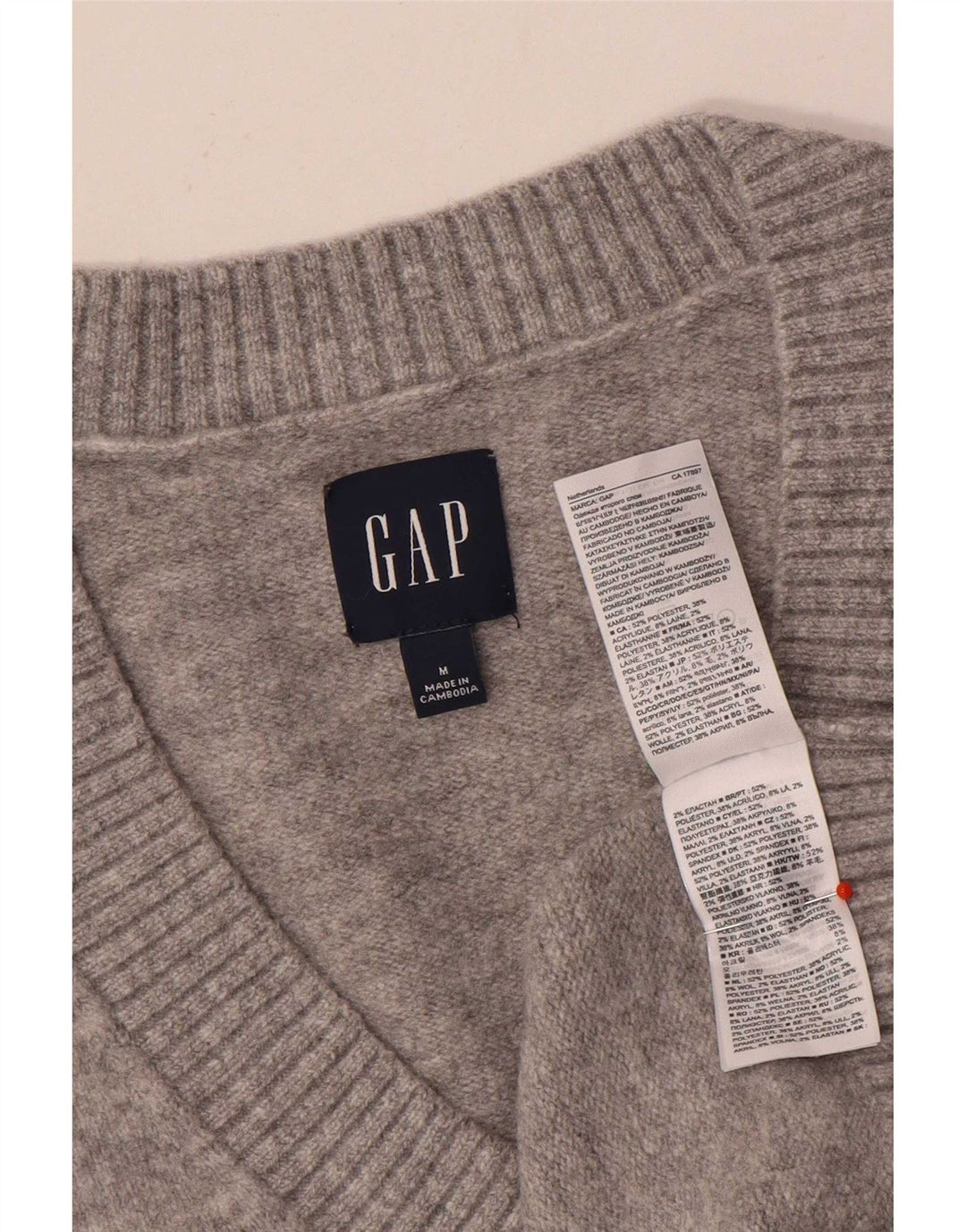 Ανδρικό γιλέκο Gap Tank Top Medium Grey Polyester