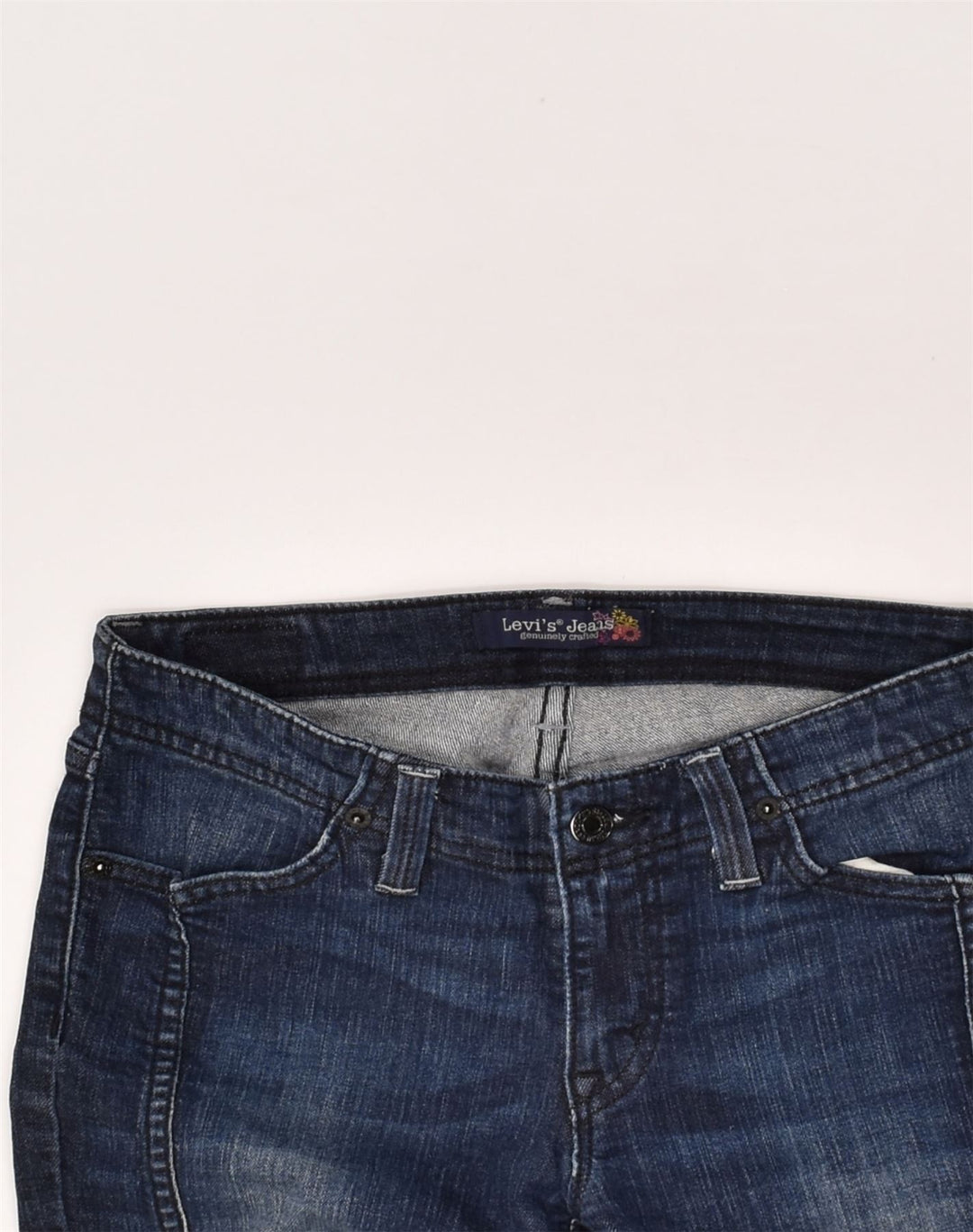 LEVI'S Womens Skinny Jeans W27 L29  Navy Blue Cotton | Vintage Levi's | Thrift | Second-Hand Levi's | Used Clothing | Messina Hembry 