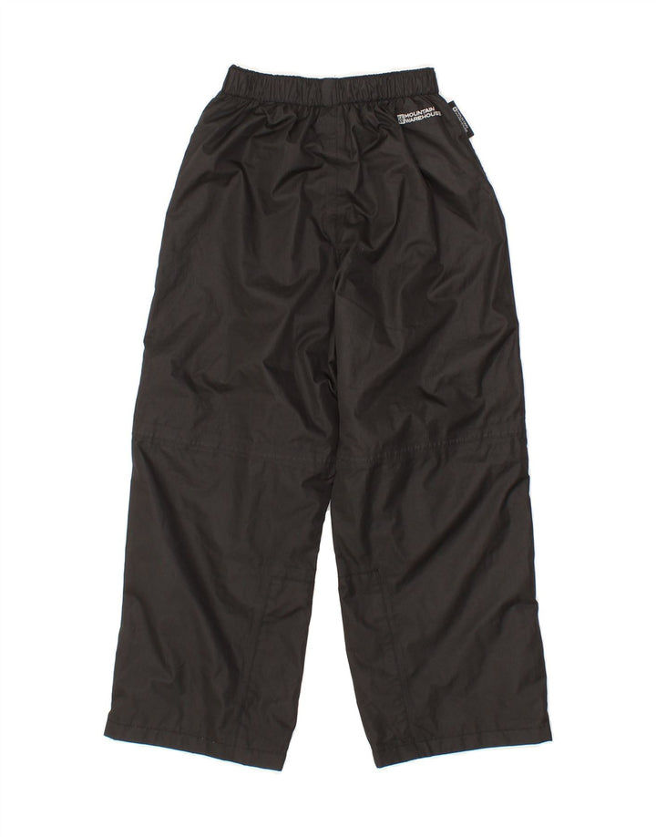 MOUNTAIN WAREHOUSE Boys Tracksuit Trousers 7-8 Years  Black Polyester Vintage Mountain Warehouse and Second-Hand Mountain Warehouse from Messina Hembry 