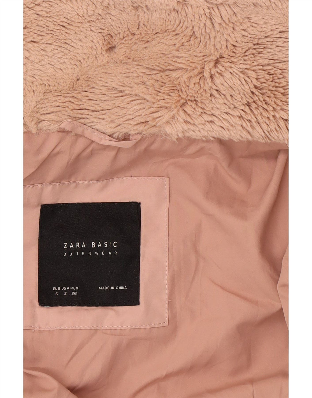 Zara Γυναικείο μπουφάν με επένδυση UK 10 Small Pink