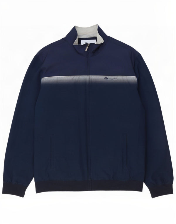 Ανδρική φόρμα Champion Top Jacket 2XL Navy Blue Colorblock Polyester