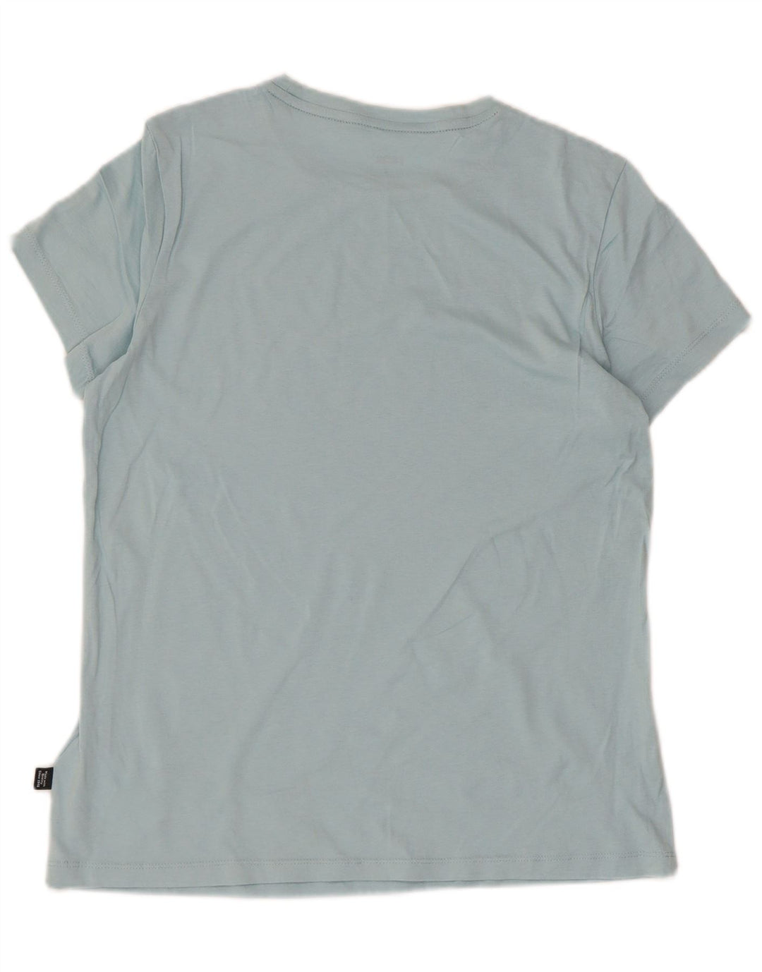 Puma Γυναικείο T-Shirt Top UK 12 μεσαίου μπλε βαμβακερό