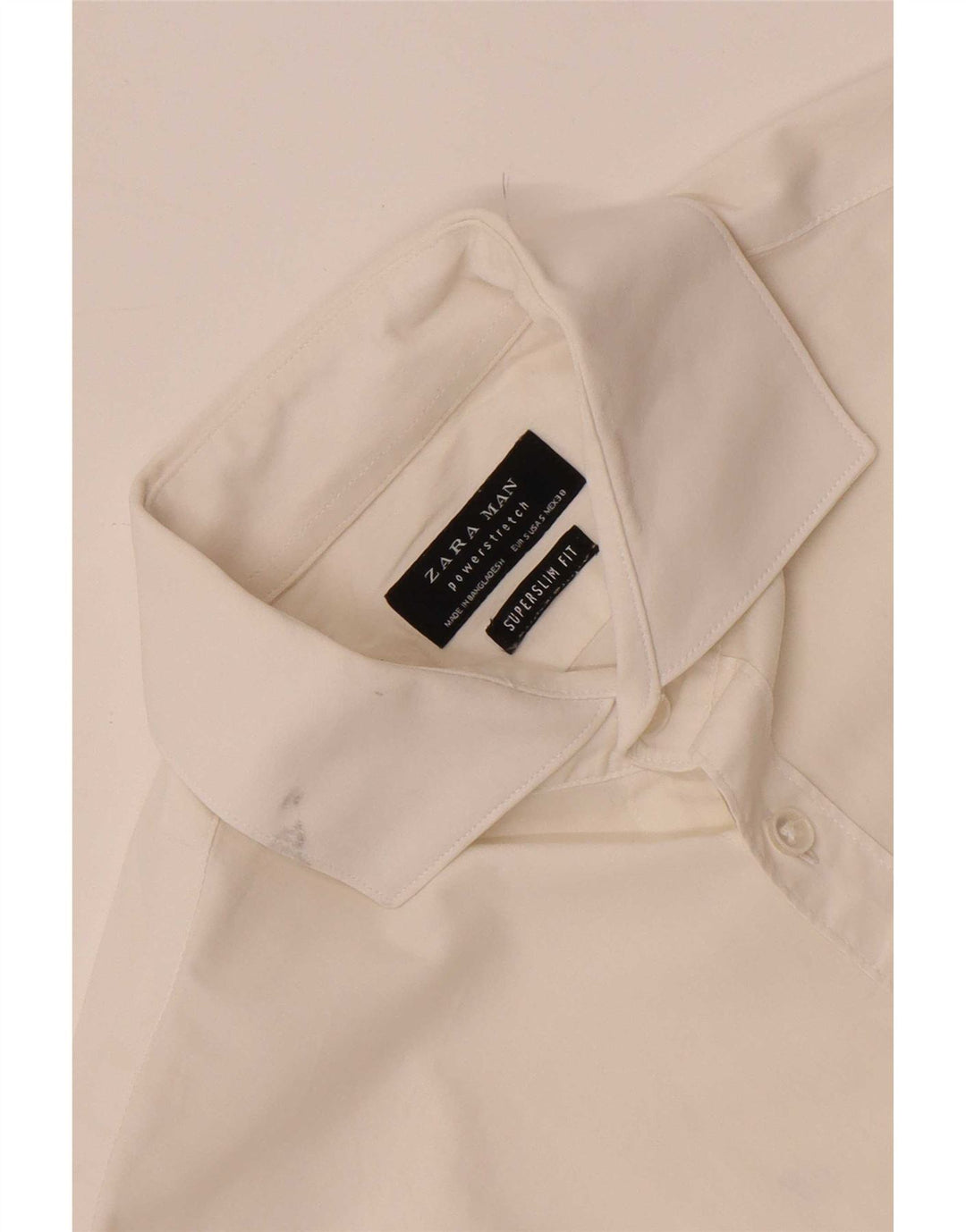 Zara Ανδρικό πουκάμισο Super Slim Fit Small White