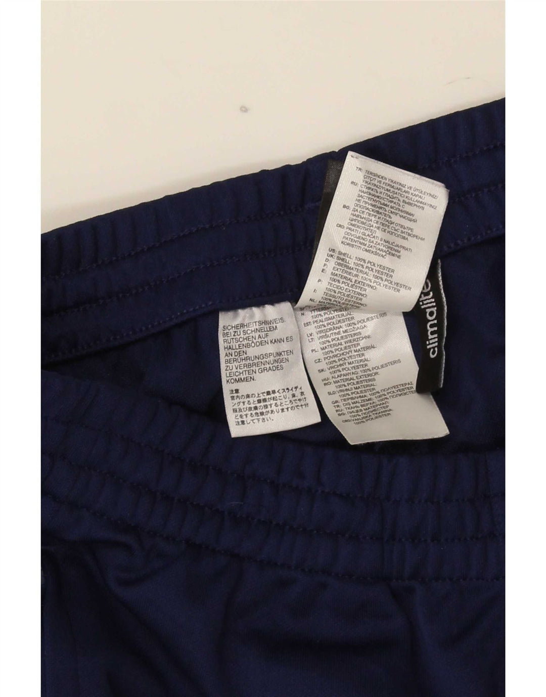 Ανδρική αθλητική φόρμα Adidas Climalite Μικρό Navy Blue Polyester