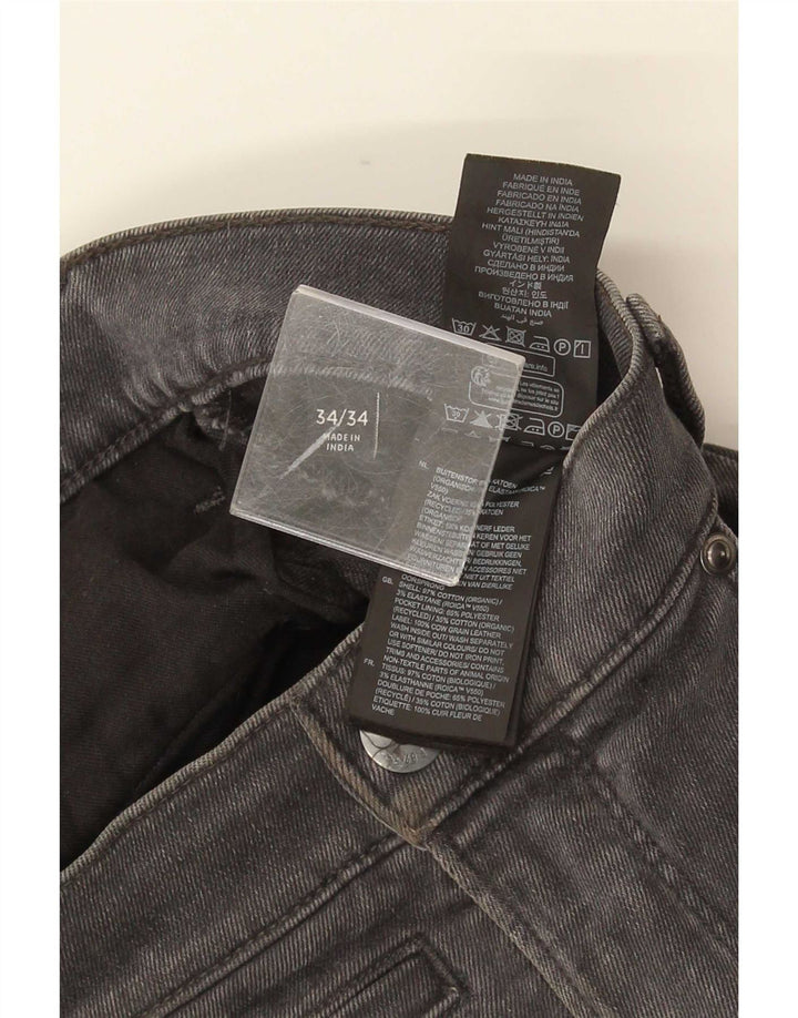 Ανδρικό Slim Jeans G-Star W34 L34 Γκρι βαμβακερό