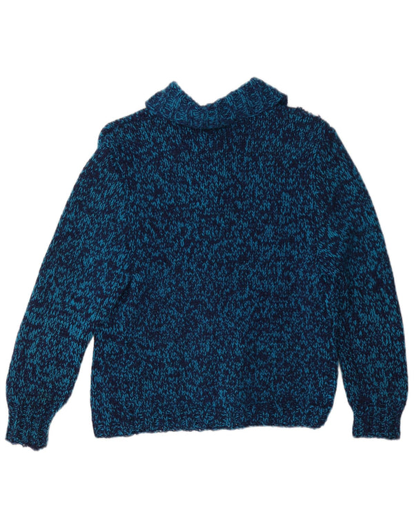 Vintage γυναικείο πουλόβερ UK 12 Medium Blue Flecked