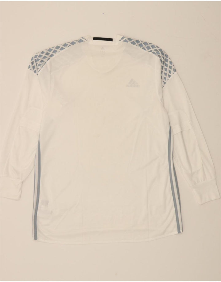 ADIDAS Ανδρικό τοπ Adizero Graphic Μακρυμάνικο XL Λευκός Πολυεστέρας