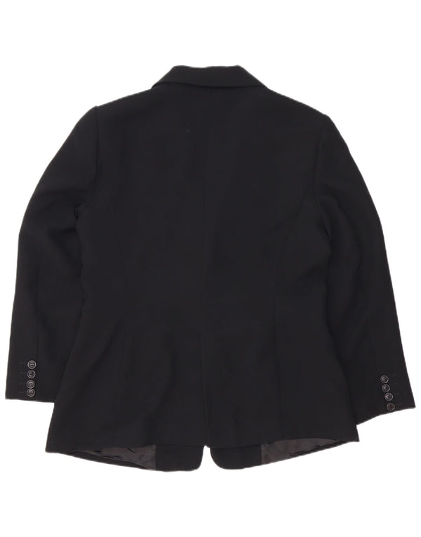 Zara Γυναικείο Μπουφάν σακάκι με 2 κουμπιά EU 44 XL Μαύρο πολυεστέρα