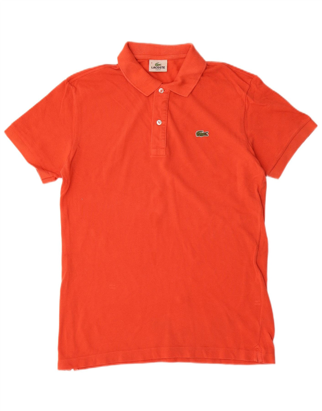 LACOSTE Ανδρικό πουκάμισο Polo Slim Fit Μέγεθος 4 Μεσαίο πορτοκαλί βαμβακερό