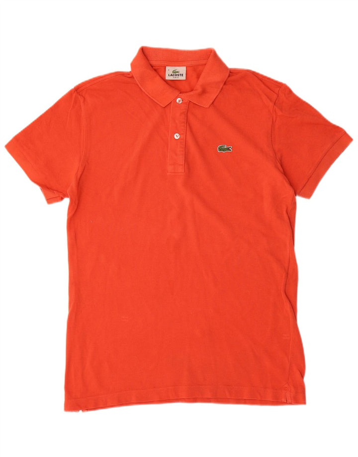 LACOSTE Ανδρικό πουκάμισο Polo Slim Fit Μέγεθος 4 Μεσαίο πορτοκαλί βαμβακερό