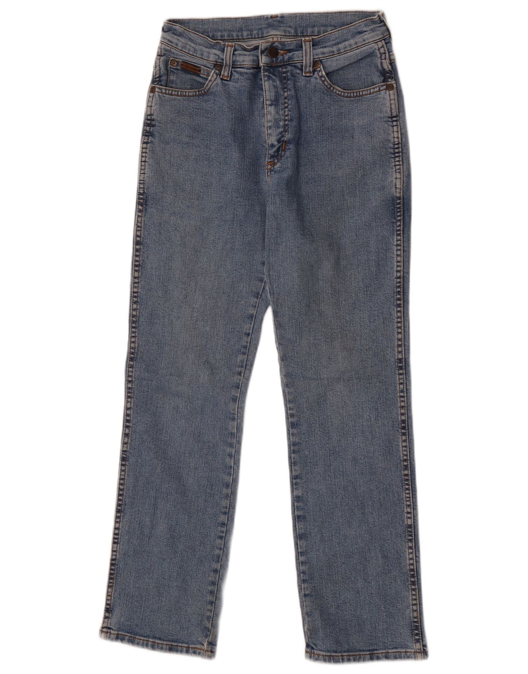 Γυναικείο ίσιο τζιν Wrangler US 10 Medium W28 L28 Μπλε βαμβακερό