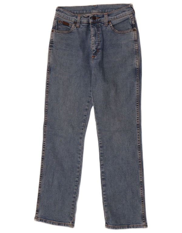 Wrangler Womens Straight Jeans US 10 Medium W28 L28 Blue Cotton