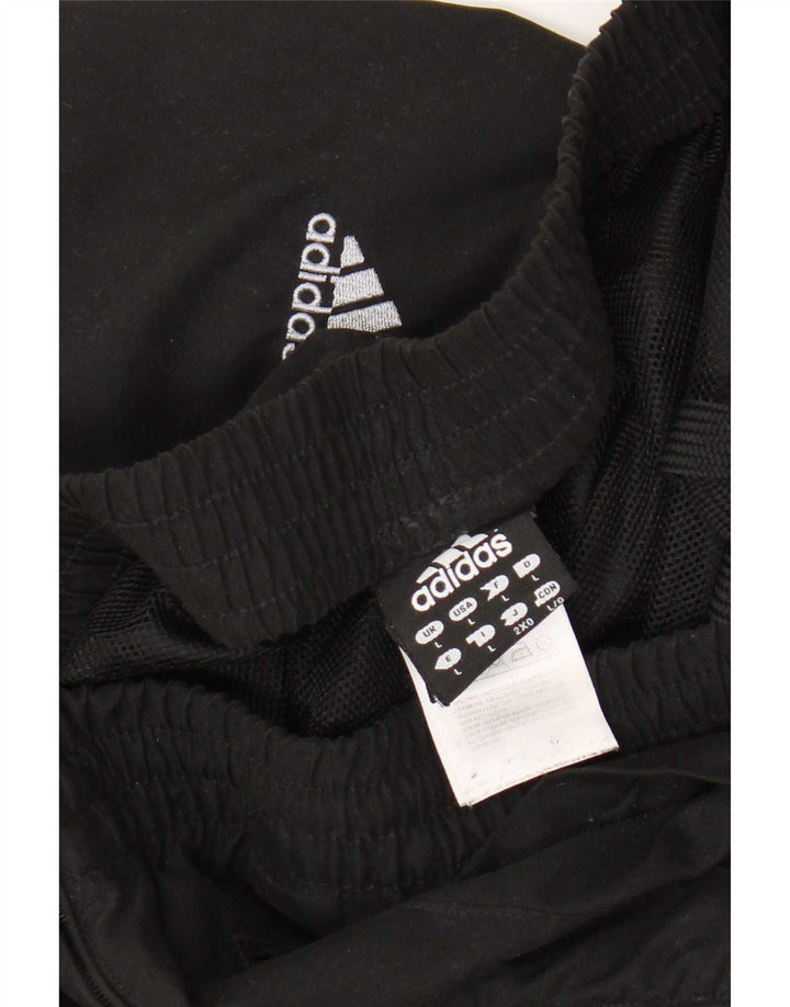 Ανδρική αθλητική φόρμα Adidas Παντελόνι μεγάλο μαύρο πολυεστέρα