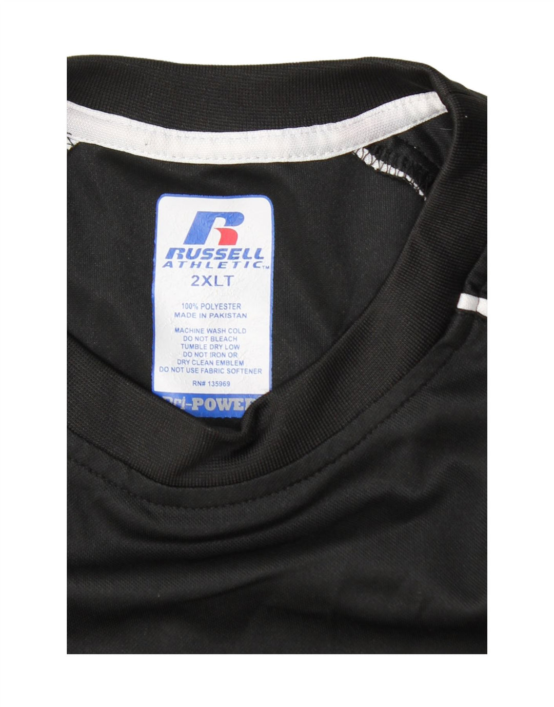 RUSSELL ATHLETIC Ανδρικό T-Shirt Top 2XL Μαύρο πολύχρωμο πολυεστέρα