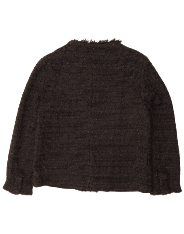 ZARA Γυναικείο Σακάκι Μπλέιζερ UK 12 Μεσαίο Μαύρο