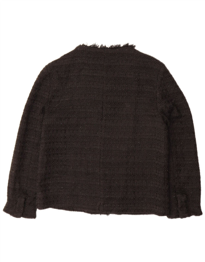 ZARA Γυναικείο Σακάκι Μπλέιζερ UK 12 Μεσαίο Μαύρο