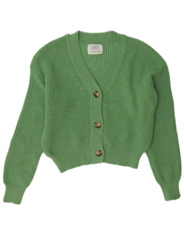 Ζακέτα Zara Girls Crop 13-14 Years Green Polyester