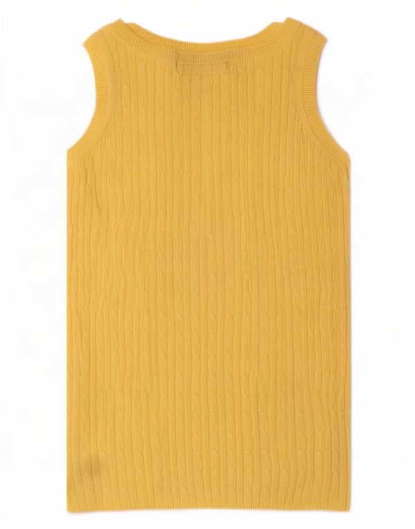 Zara Γυναικείο Γιλέκο Τοπ UK 12 Medium Yellow