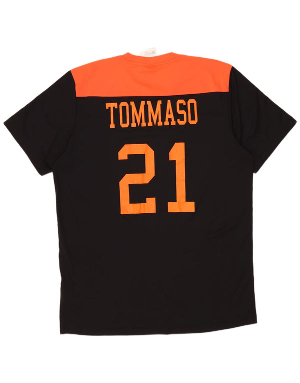 Ανδρικό γραφικό T-Shirt ADIDAS Top Large Black Colourblock Πολυεστέρας