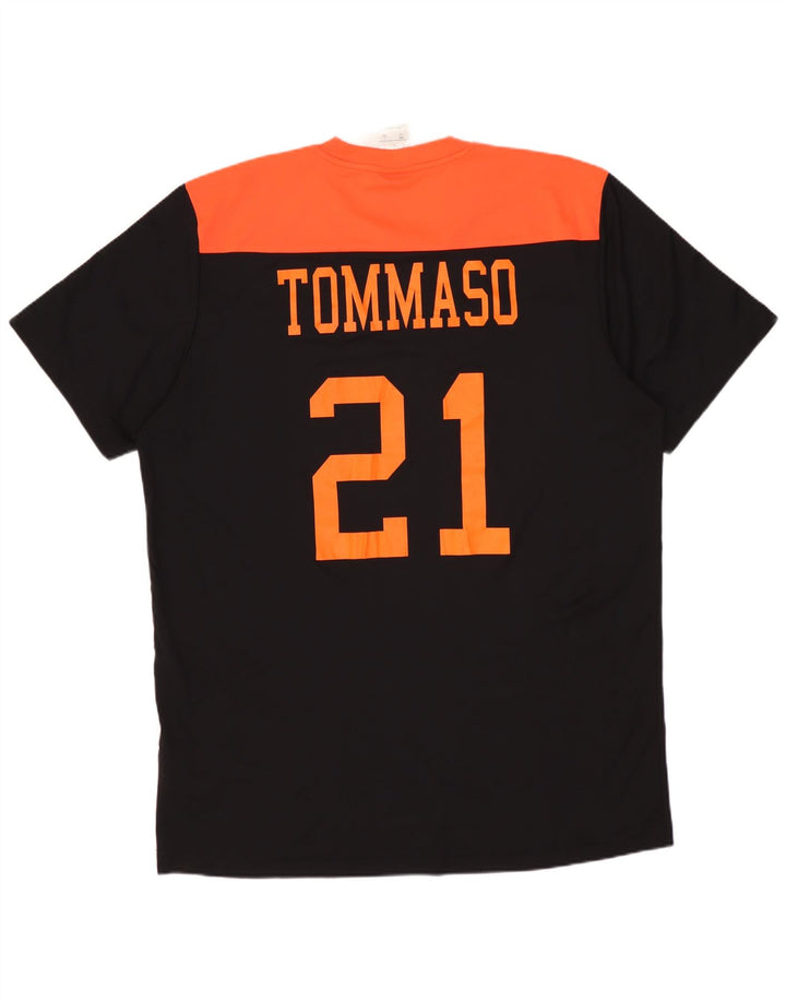 Ανδρικό γραφικό T-Shirt ADIDAS Top Large Black Colourblock Πολυεστέρας