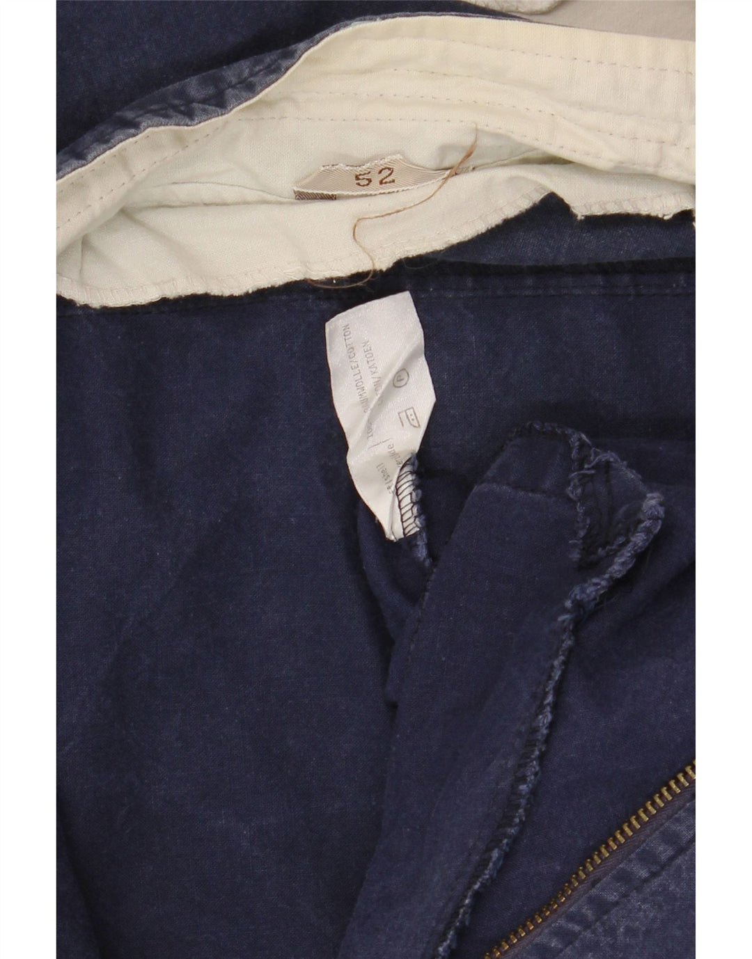 Ανδρικό μπουφάν VINTAGE Bomber IT 52 XL Navy Blue Colourblock Βαμβακερό
