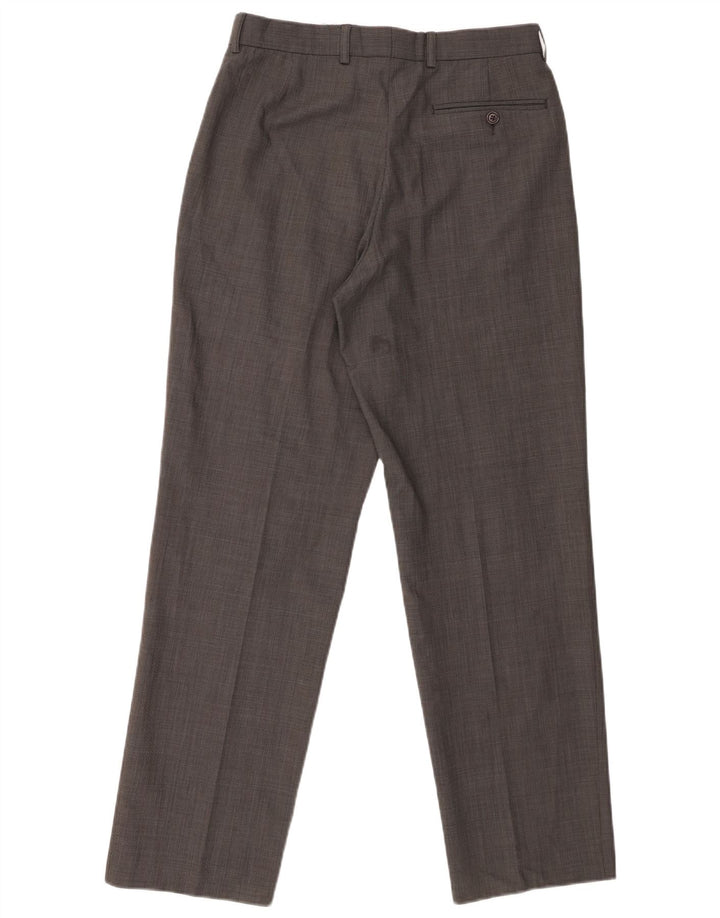 Ανδρικό ίσιο παντελόνι Marks & Spencer W30 L31 Μαύρο Houndstooth