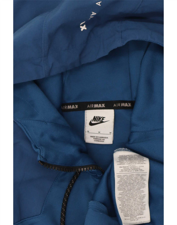Γυναικείο πουλόβερ Nike με φερμουάρ UK 14 μεσαίο μπλε πολυεστέρας