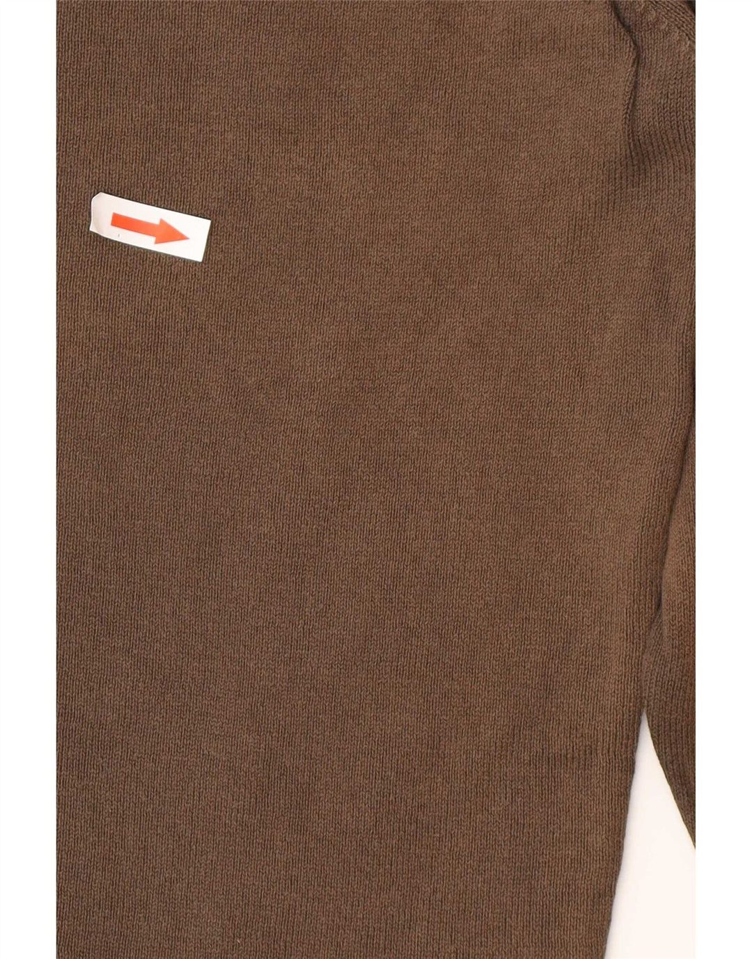 Ανδρικό πουλόβερ Zara Crew Neck Jumper Μεγάλο Καφέ Βαμβακερό