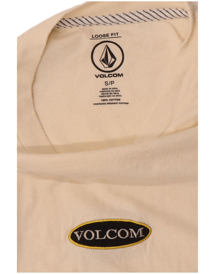 Ανδρικό μπλουζάκι VOLCOM Loose Fit Top Small Off White Βαμβακερό