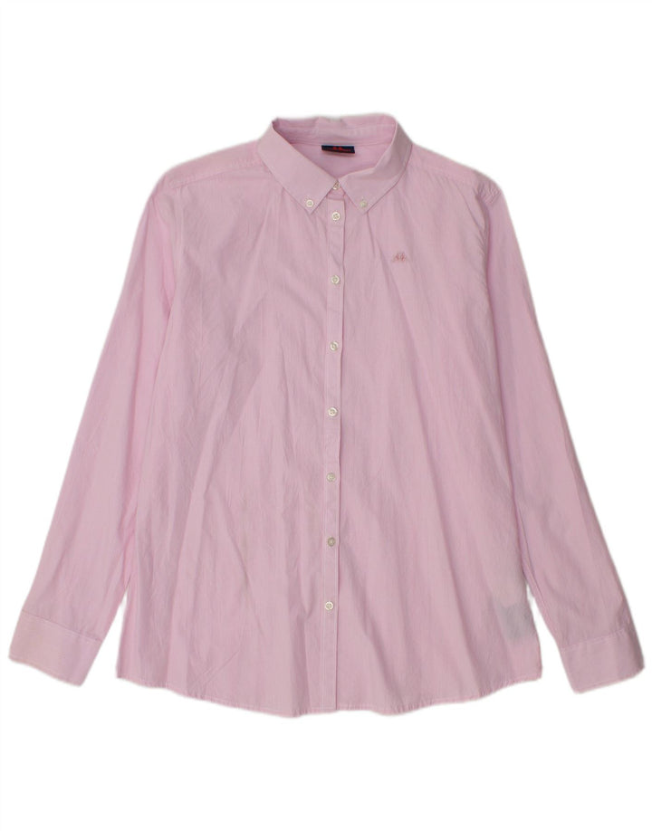 Kappa γυναικείο πουκάμισο UK 16 Large Pink Check Cotton
