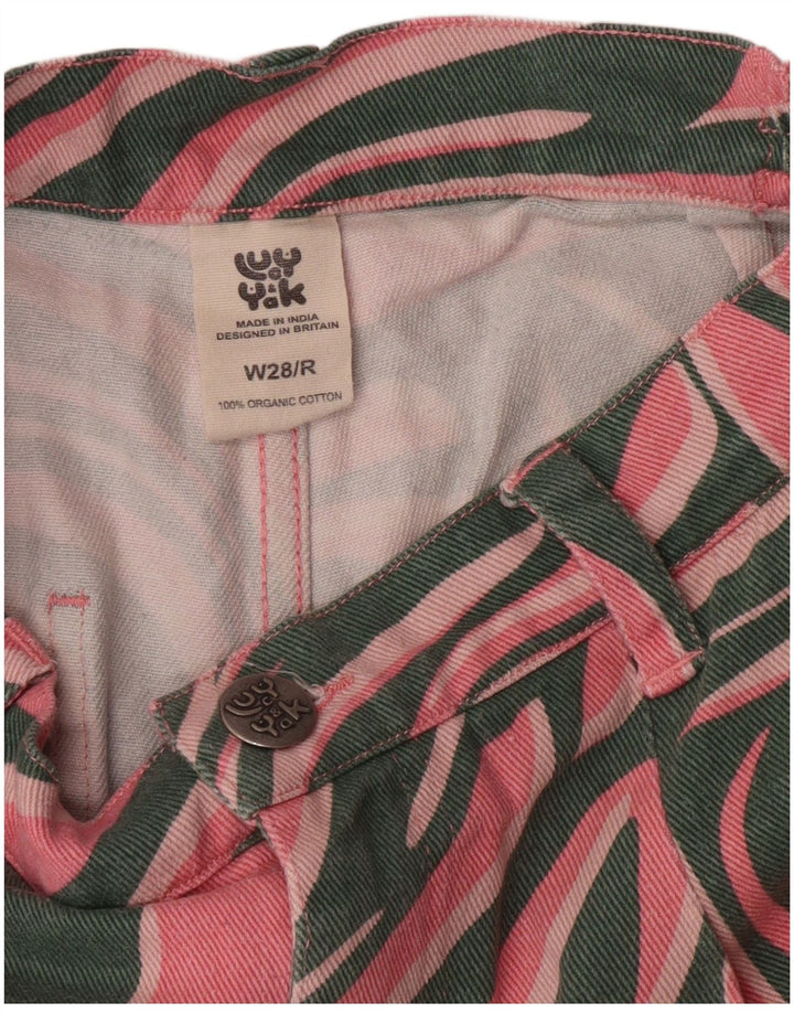 Lucy & Yak Γυναικείο Ψηλόμεσο Χαλαρό Τζιν W28 L29 Ροζ Ζώο Βαμβακερό